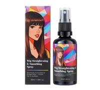 Spray lisciante e levigante per parrucche, formula nutriente leggera senza risciacquo, effetto volumizzante anti-crespo, soluzione rapida per lo styling, spray per la cura delle parrucche