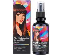 Spray lisciante e lisciante per parrucche, Spray idratante per parrucche per capelli umani secchi e non grassi, Soluzione per styling rapido anti-crespo Spray per la cura delle extension (50ml)