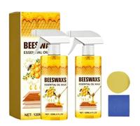 Spray Lucidante alla Cera d'Api per Legno - Lucidante e Detergente Naturale per Mobili - Ripristina la Lucentezza e Protegge Pavimenti, Armadi e Arredi - Protezione a Lunga Durata (2 pezzo)
