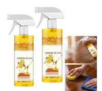 Spray Lucidante alla Cera d'Api per Legno, Pulitore Mobili, Stick per Riparazione Rapida Graffi, Restauratore di Cera Multiuso per Mobili, Tavoli e Armadi, Adatto a Tutti i Tipi di Legno(2pcs)