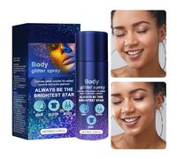Spray lucidante per corpo,Spray in polvere scintillante lunga tenuta per tutto corpo da donna | Trucchi viso quotidiani per casa, lavoro, appuntamenti, riunioni, spettacoli teatrali