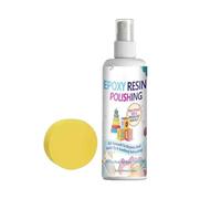Spray Lucidante Per Resina - Composto Epossidico Per Dettagli Da 100 Ml Con Kit Spugna | Detergente Per La Rimozione Dei Superficiali | Mobili Da Appoggio, Bagno, Cucina, Tavolo, Opere D'arte