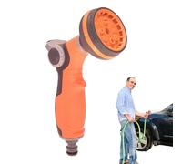 Spray Nozzle - Hose Pipe Spray Guun | Heavy Duty Garden Hose Sprayer | Handheld Gardening Tool With 8 Adjustable Sprays Patterns | Watering Plants, Lawn Care, Car Wash, Or Pet Bathing