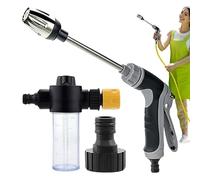 Spray Nozzles for Garden Hose, Metal Heavy Duty Water Hose Nozzle, 14,57 x 6,3 pollici Adjustable Sprayer for Lawn and Garden with Multiple Patterns, Car Washing, Watering Plants