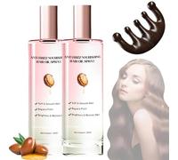 Spray nutriente anti-crespo per capelli,Siero lisciante anti-crespo,Siero idratante rimpolpante per capelli Deeply Nourishs,Controllo del crespo e lucentezza,capelli secchi e tendenti (2 pz)