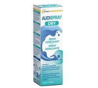 Spray Otite - Trattamento Contro Acqua in Eccesso- Asciuga e Protegge - Ideale per Nuotatori e Sport Acquatici - Uso Facile - Per Adulti e Bambini dai 9 Anni - 30 ml - Audispray Dry