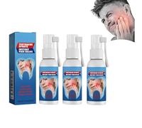 Spray per alleviare il mal di denti, Sollievo dal mal di denti per adulti, Sollievo immediato dal trattamento dei denti, Sollievo forte dal dolore per il mal di denti (3pcs)