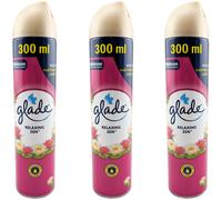 Spray Per Ambienti Glade RELAXING ZEN 3 X 300Ml Elimina Odori Profumo D'Ambiente
