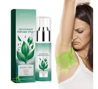 Spray per Ascelle Al Tè Verde, 40ml Protezione Antitraspirante Ascellare, Spray Secco Antitraspirante, Deodorante Di Lunga Durata per Uomini E Donne, Deodorante Segreto per Tutto Il Corpo