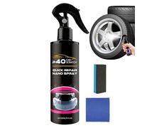 Spray Per Auto | 120 ml Liquido Rapido Ad Alta Lucidatura,Kit Al Dettaglio Per Auto - Per Parabrezza Faro Pneumatico Trim Moto Camion Dettaglio Garage