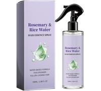 Spray per capelli al rosmarino e acqua di riso, trattamento nutriente senza risciacquo, idratazione profonda non grassa, aiuta a rendere i capelli più folti e corposi（1Pcs）