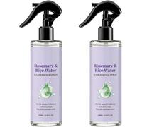 Spray per capelli al rosmarino e acqua di riso, trattamento nutriente senza risciacquo, idratazione profonda non grassa, aiuta a rendere i capelli più folti e corposi（2Pcs）