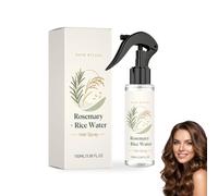 Spray per capelli al rosmarino e acqua di riso Trattamento nutriente senza risciacquo Spray leggero per il nutrimento quotidiano del cuoio capelluto Formula a rapido assorbimento e non untuosa