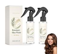 Spray per capelli al rosmarino e acqua di riso Trattamento nutriente senza risciacquo Spray leggero per il nutrimento quotidiano del cuoio capelluto Formula a rapido assorbimento e non untuosa