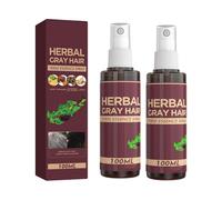 Spray per capelli alle erbe per capelli grigi - Balsamo naturale per capelli scuri con essenza di Polygonum Multiflorum per una copertura dei capelli grigi e un rivivere il colore (2)