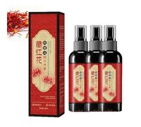 Spray Per Capelli Allo Zafferano, Spray Naturale Per Capelli Grigi E Neri, Secchezza E Crespo, Lascia I Capelli Lucidi E Brillanti, Per Diversi Tipi Di Capelli (3pcs)