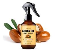 Spray per capelli all'olio di argan, balsamo spray senza risciacquo, protezione dal calore e spray per il controllo dell'effetto crespo, idratante e nutriente, ammorbidisce i capelli per tutti i tipi