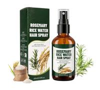 Spray per capelli con acqua di riso al rosmarino, spray leggero per la cura dei capelli per cuoio capelluto e attaccatura dei capelli, spray idratante Leave-in con foglie dell'albero della vita