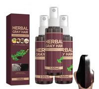 Spray per capelli Herbal Essence, balsamo scurinte per capelli grigi, spray colorante alle erbe naturale, delicato, tutti i tipi di capelli, risultati progressivi in 4 settimane (3 Pezzo)