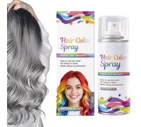 Spray per Capelli Temporaneo Grigio Argento | 120 Ml Colore Temporaneo Capelli | Tinta Morbida E Nutriente, Lavabile, Altamente Pigmentata, Ad Asciugatura Rapida | per Cosplay, Uso Quotidiano, Feste