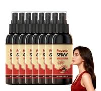 Spray per capelli zafferano con essenza Polygonum Multiflorum, Spray per capelli con essenza non grassa per donne e uomini, Spray idratante per capelli neri controllo crespi (8PCS)