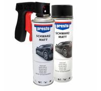 Spray per Cerchioni 2 X 500 ML Nero Opaco Vernice Spray Presto 428955 Con