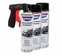 Spray per Cerchioni 3 X 500 ML Carrozzeria Vernice Spray Nero Lucido Con