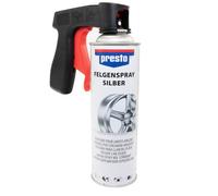 Spray per Cerchioni Cerchi Argento Vernice Presto 500 ML Con Manico Pistola