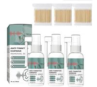 Spray per il ripristino dell'udito, Spray per la pulizia del cerume, Sprays per il sollievo dall'acufene, Gocce anti-cerume, Gocce per la rimozione del cerume (3pcs)