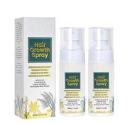 Spray per la crescita dei capelli, confezione da 2, per uomini e donne, stimola la ricrescita delle radici dei capelli, aumenta lo spessore, migliora la salute del cuoio capelluto, rivitalizzando la