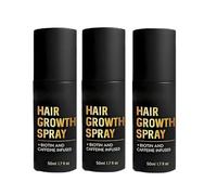Spray per la crescita dei capelli, Olio spray per la crescita dei capelli, estratto di radice di zenzero, He Shou Wu, olio di ricino, caduta ridotta, idratazione e consistenza setosa (3PC)