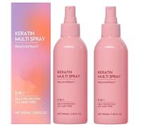 Spray per la cura dei capelli alla cheratina, spray balsamo idratante e senza risciacquo istantaneo, spray balsamo anti-crespo, fragranza a lunga durata (2pcs)