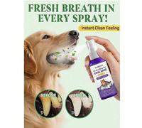 Spray per la cura dei denti di gatti e cani, spray per la pulizia orale delicata e l'alito fresco per la cura quotidiana, deodorante orale e rinfrescante per l'alito per animali domestici, pulizia pro