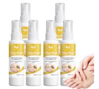 Spray per la cura dei piedi con estratto di veleno d'api, spray idratante e lenitivo per talloni secchi screpolati, ad assorbimento rapido, non appiccicoso, nebbia leggera (6 bottiglie)