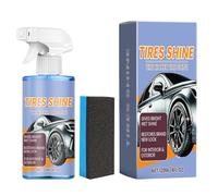 Spray Per La Pulizia Dei Pneumatici, 120ml Prodotto Per Ripristinare Lucentezza Con Spugna, Alta Brillantezza Per Pneumatici Auto, Per La Cura Esterna 'Automobile E La Protezione Di Lunga Durata