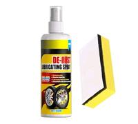 Spray per La Rimozione della Ruggine | 100ml Spray per Macchie di Ruota con Spugna | Antiruggine per Uso Generale | per Garage Auto Esterni Sottoscocca Disco Freno Bagno Cucina