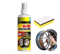 Spray per La Rimozione della Ruggine | 100ml Spray per Macchie di Ruota con Spugna, per Rimozione Ruggine Antiossidante per Disco Freno Ruota Auto Moto Roulante,Bagno Toilette Cucina