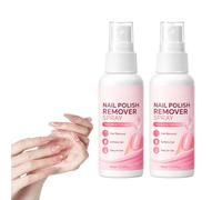Spray per la rimozione dello smalto in gel, professionale No Soaking Gel & Glitter Polish Remover per unghie presse, colla e punte solide, rapida penetrazione ammorbidente (2 pezzi)