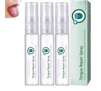 Spray per la riparazione della lingua, spray per soccorso della lingua fossi, riparazione del rivestimento per alleviare l'asciugatura, rinfresca rapidamente il respiro (3pcs)