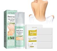 Spray per la schiena dell'acne, spray complesso dell'acne, spray per il trattamento dell'acne, cerotti per acne idrocolloide, patch per la schiena e il corpo, naturale, delicato sulla pelle