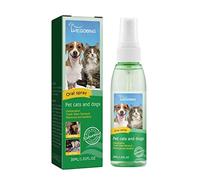 Spray per l'alito del Cane, Spray per la Pulizia dei Denti per Cani e Gatti, Spray Orale da 30 ml, Spray Orale per Denti per Cani per rinfrescare Il respiro, combatte tartari e Problemi