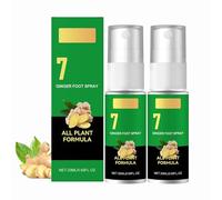 Spray per piedi allo zenzero per 7 giorni, essenza multiuso per la cura delle unghie, idratante per talloni screpolati, rinfrescante e duraturo, allevia l'affaticamento dei piedi, per piedi asciutti