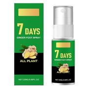 Spray per piedi di zenzero per 7 giorni e cura delle unghie, siero multiuso per la riparazione dei piedi per aiutare la pulizia, olio per la cura delle cuticole con curcuma, idratante per talloni