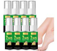 Spray per piedi di zenzero per 7 giorni e cura delle unghie, siero multiuso per la riparazione dei piedi per aiutare la pulizia, olio per la cura delle cuticole con curcuma, idratante per talloni