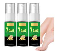 Spray per piedi di zenzero per 7 giorni e cura delle unghie, siero multiuso per la riparazione dei piedi per aiutare la pulizia, olio per la cura delle cuticole con curcuma, idratante per talloni