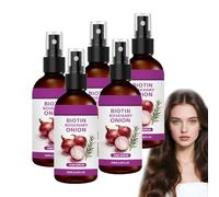 Spray per siero per la crescita dei capelli con olio di cipolla rossa, olio di cipolla rossa, lacca per capelli con rosmarino, siero idratante leggero del cuoio capelluto e capelli secchi, commerciali