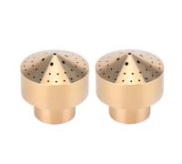 Spray per ugelli di fontana d'acqua, 2 pezzi di ugelli per pompaggio stagno filo femmina stagno in ottone colonna spray per la testa di spray per l'architettura del paesaggio (Denti interni da 1 in