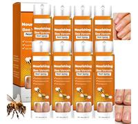 Spray per unghie con veleno d'api, spray idratante per cuticole secche e screpolate, trattamento nutriente per unghie e cuticole, con olio di albero del tè e zenzero