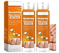 Spray per unghie con veleno d'api, spray per asciugatura unghie, trattamento nutriente per unghie e cuticole, con olio di albero del tè e zenzero, allevia la secchezza e la tensione intorno alle