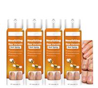 Spray per unghie con veleno d'api, spray per asciugatura unghie, trattamento nutriente per unghie e cuticole, con olio di albero del tè e zenzero, allevia la secchezza e la tensione intorno alle